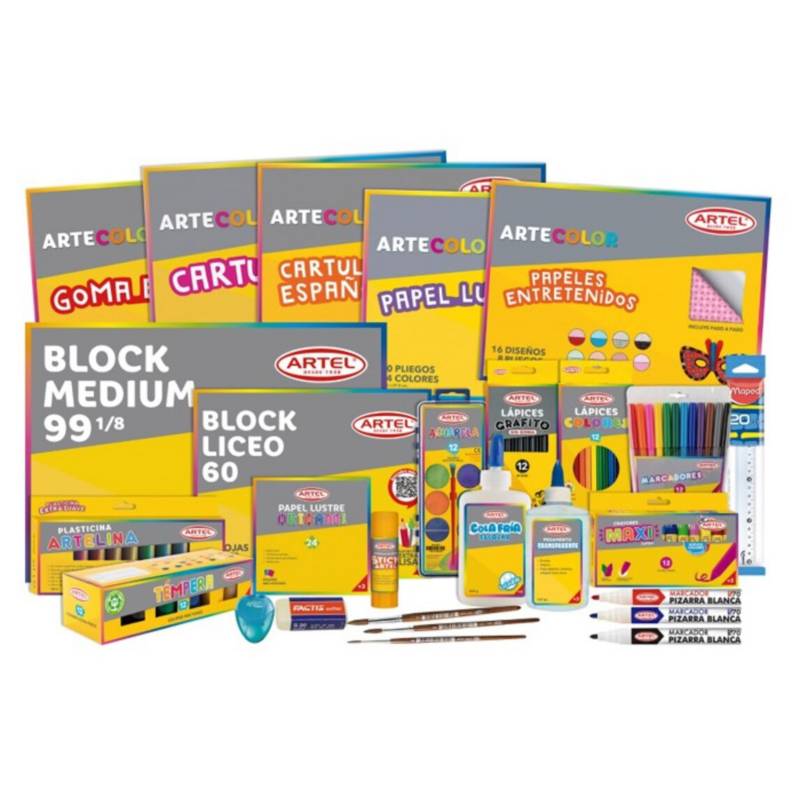 Pack Escolar Artel 14 Productos