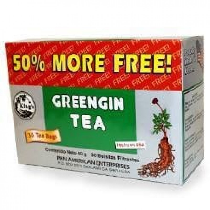 1 Caja Greengin Tea Laxante Natural 30 Bolsitas