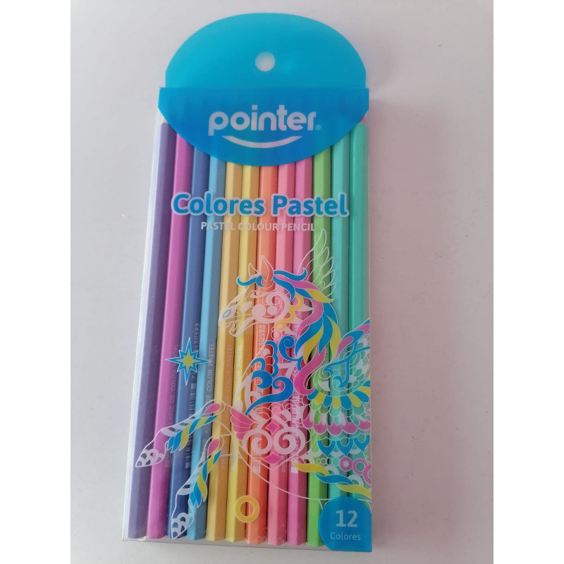 12 Lápices Pasteles Pointer