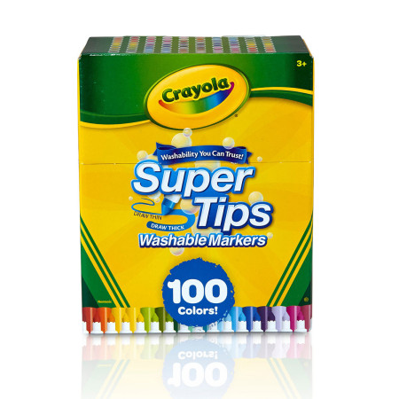 Crayola Super Tips 100 Colores Marcadores 