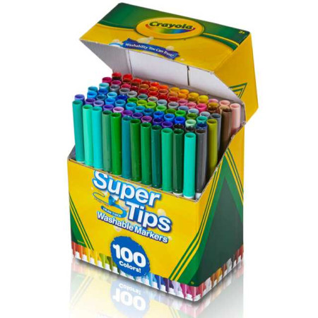 Crayola Super Tips 100 Colores Marcadores 