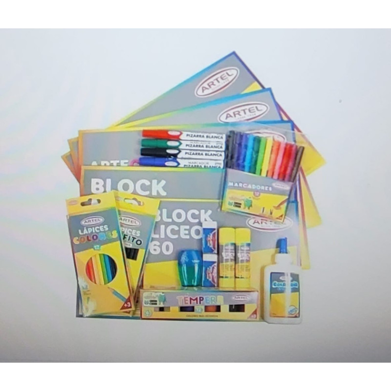 Pack Lista Escolar Artel