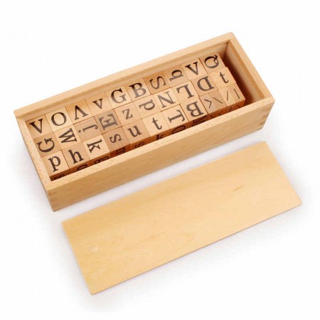 Set Cubos Alfabeto Madera