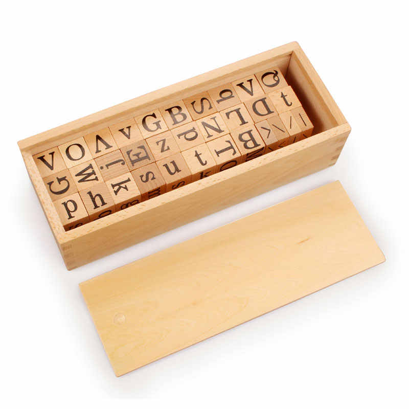 Set Cubos Alfabeto Madera