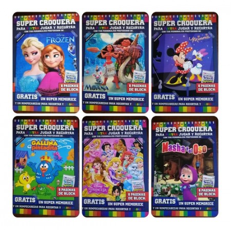 6 Croqueras Para Pintar Niñas/Niños
