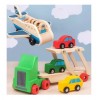Pack Camión + Avión De Madera