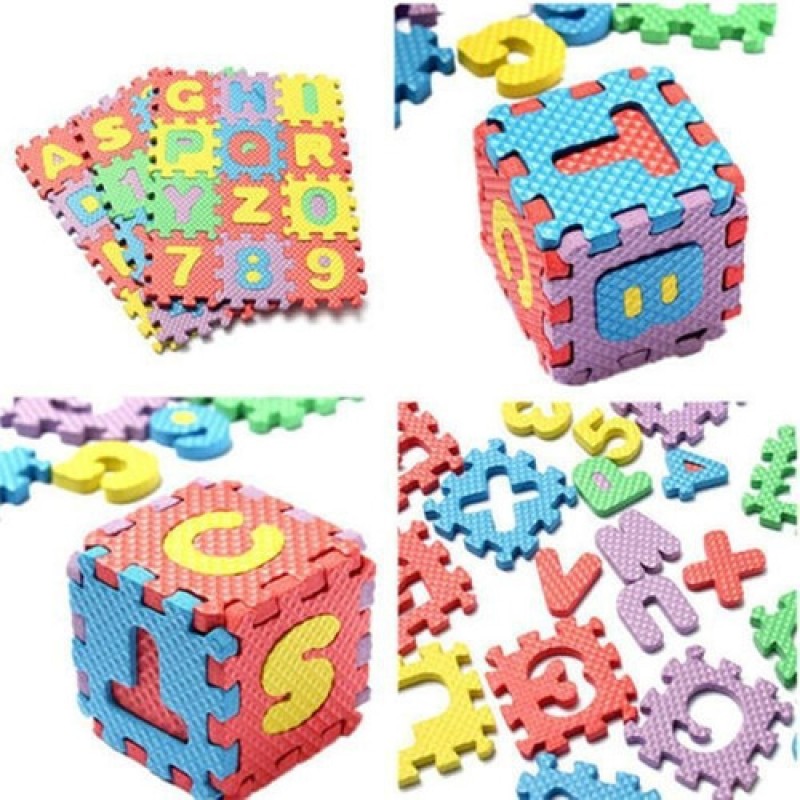 Puzzle Goma Eva 36 Pcs 9x9 Cms 