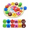 Pack 3 Juguetes Reloj + Puzzle + Equilibrio Madera