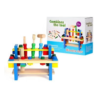 Caja De Herramientas De Madera Juguete Didactico Montessori