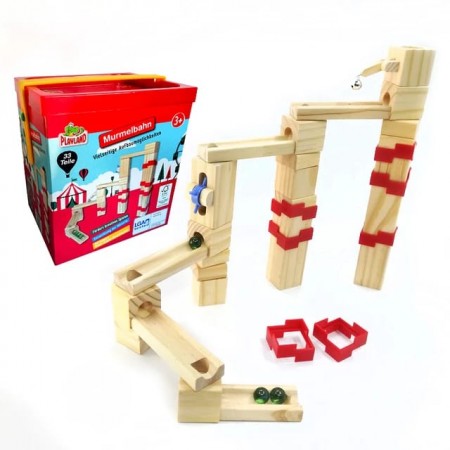Pista Canicas Bloques Construcción
