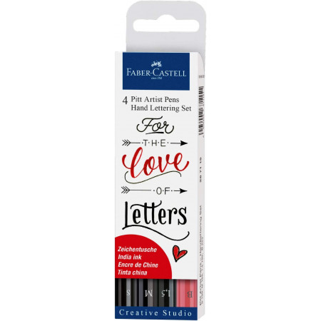 Marcadores Lettering Pitt Faber Castell 4u Love Of Letters