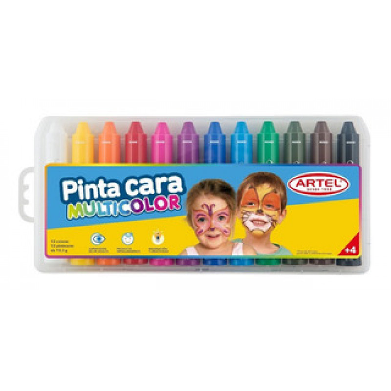 Pintura Cara Artel 12 Colores