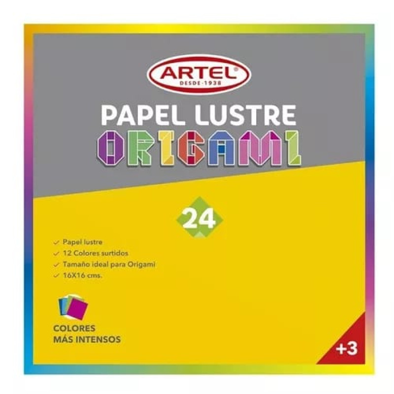 Block Papel Lustre Origami Artel