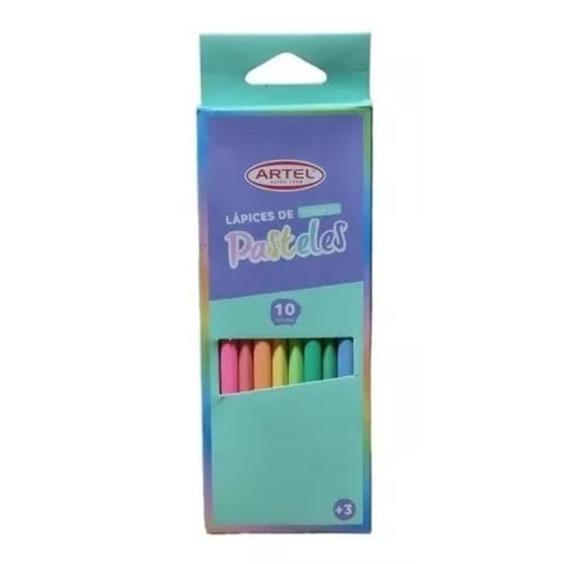 Lapices De Colores Pasteles Artel 10 Unidades