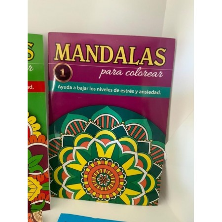 Pack 4 Libros Mandalas Para Colorear