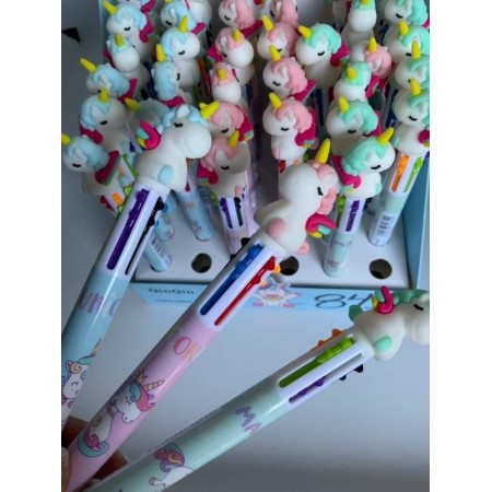 Lápices unicornio multicolor diseño kawaii (1 unidad)